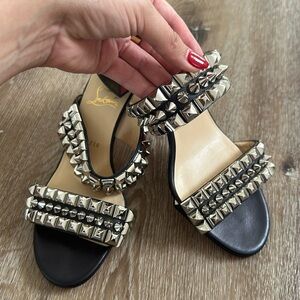 Christian Louboutin Black Heel Sandals